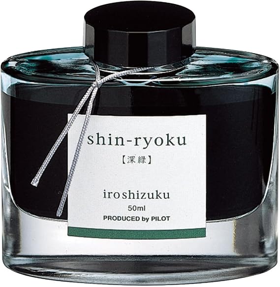 Pilot Iroshizuku Fountain Pen Ink - 50 ml Bottle - Shin-ryoku Deep Green