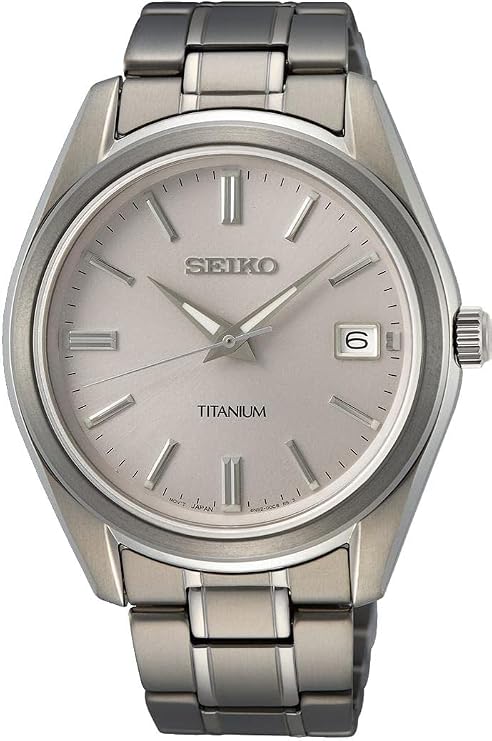 Seiko Men's Watch Quartz Titanium Stainless Steel Banded