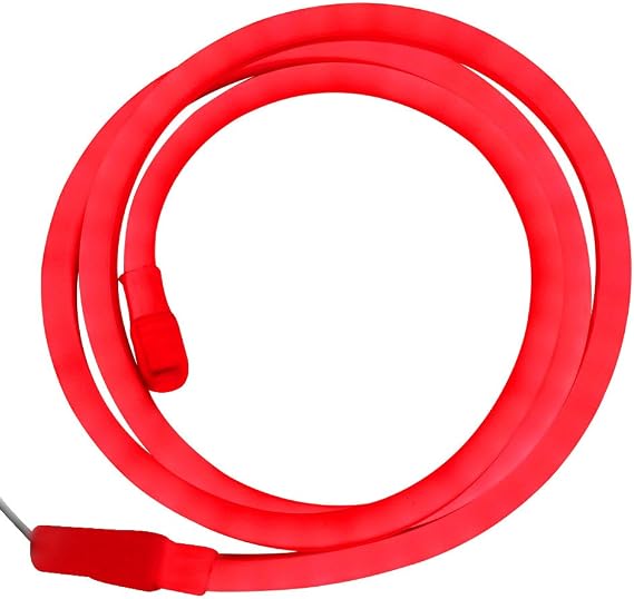 3.3ft LED Neon Rope Light, DC 12V 2835 Flexible 180 Degree LED Neon Strip Lights, 120 Units LED Waterproof Neon Rope Light for Decoration(Red)