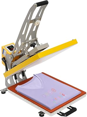 Industrial Heat Press Machine with 15.7519.69 in Working Area, Pressure Adjustable Digital Sublimation Heat Transfer Machine, Semi-Automatic Shirt Press Machine for Homes, Craft Stores, Print Stores