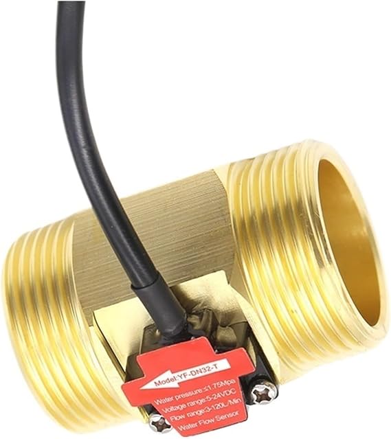 Garden Home Cold Water Meter DN32-T 3-120L Flow Sensor Water G1 1/4" Threaded End DN32 Connection 3% Flowmeter