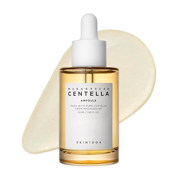 SKIN1004 [Hudson's Pick] Madagascar Centella Ampoule, Korean Face Serum with Centella Asiatica for Hydrating & Moisturizing, Soothing Facial Serum for Skin Balance, Korean Skin Care, 1.85 fl.oz, 55ml | Soothing, Hydrating Face Serum with Centella Asiatica for Skin Barrier and Moisturizing Care, Lightweight, Korean Skin Care