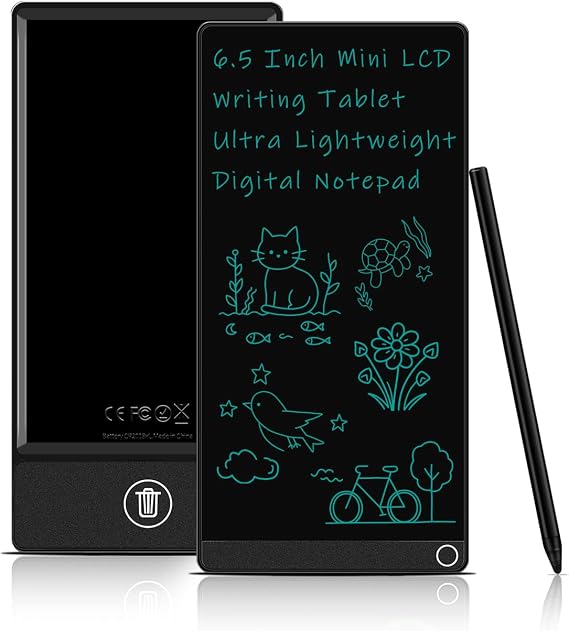 6.5 Inch LCD Writing Tablet Portable Digital Notepad Mini E-Notebook Reusable Drawing Board