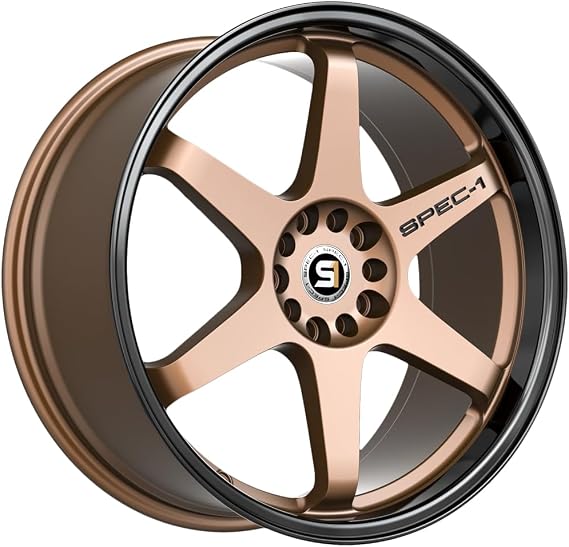 Spec-1 19x8.5 SPT-33 Matte Bronze & Black Lip Wheel 5x100/5x4.5 (38mm)