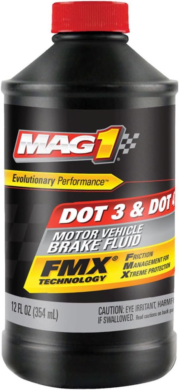 MAG 1 DOT 3 DOT4 Brake Fluid, 12 Ounces Pack of 1