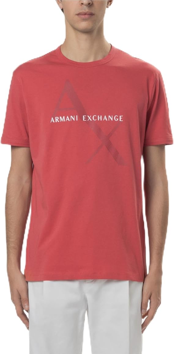 Armani Exchange Men's Ax Vertical Logo Tee