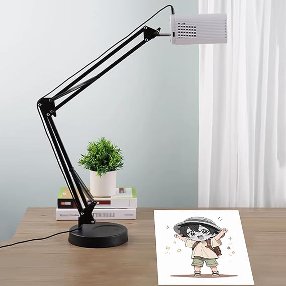 Art Drawing Projector, Smart Art Projector for Artists, Maximum Wall Projection: 220*125 Cm, 260,000 Colors HD Decoding, With Edge Distortion Correction, WiFi and USB Connectivity, for Cake A4A3