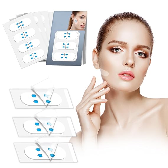 120 Pcs Face Tape Lifting Invisible, Neck Tape Tightening for Wrinkles Eyes Jowls Double Chin Neck (120PCS FACETAPE)