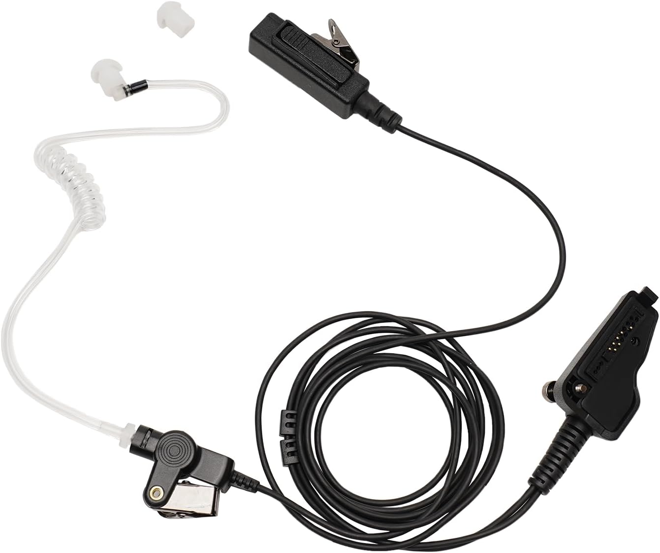 Sarcia イヤーピースヘッドセット MIC PTT付き Kenwood NX-200 NX-210 NX-3300 TK-3180 NX5200 TK-5210 NX-5300-K2 NX-1200 NX-300 TK-3180 トランシーバー 2ウェイラジオ 2線対応 アコースティックチューブ