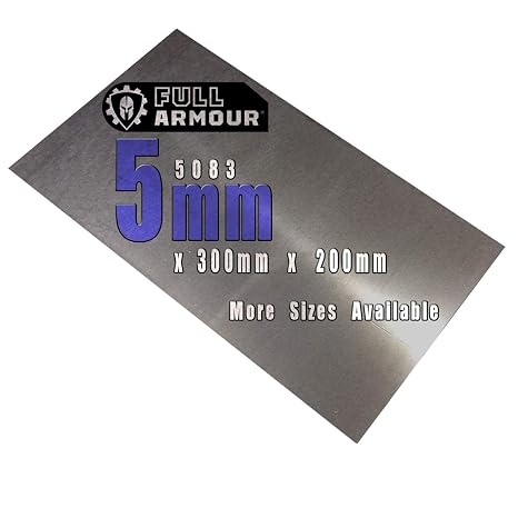 5mm Thick 5083 Aluminium Plate (30cm x 20cm)