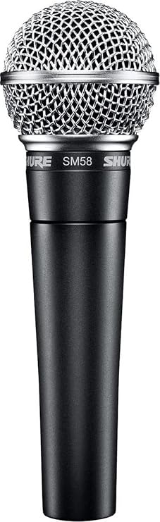 Shure SM58 Pro XLR Dynamic Vocal Microphone | Cardioid dynamic vocal mic for studio and live performance, podcasting and recording; industry-standard sound