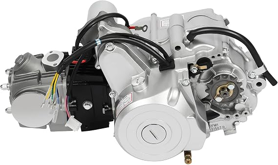 4 Stroke 110CC Engine Motor, 5.5KW Engine Motor Kit Single Cylinder Gasoline Engines Electric Start Air Cooling Engines w/CDI Ignition Device&0.24Gal Fuel Tank for Atomik Pitpro TDR