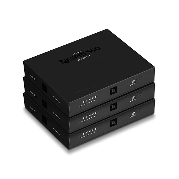 Nespresso Professional Coffee Capsules, Ristretto Coffee Bundle, 150-Count Capsules *not compatible with Vertuo or Original machines