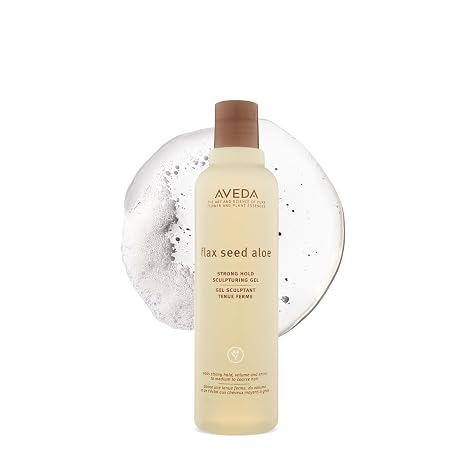 Aveda Flax Seed Aloe Strong Hold Sculpturing Gel | Adds Hold and Shine | For Molding and Sculptural Hair Styles | For Medium to Thick Hair | 8.5 Fl Oz