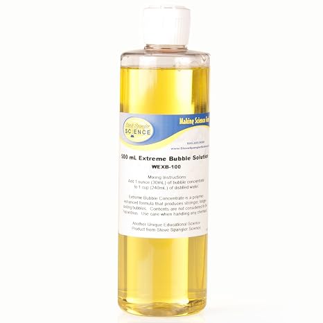 Steve Spangler's Extreme Bubble Solution Concentrate, Makes 1 Gallon of Bubble Solution