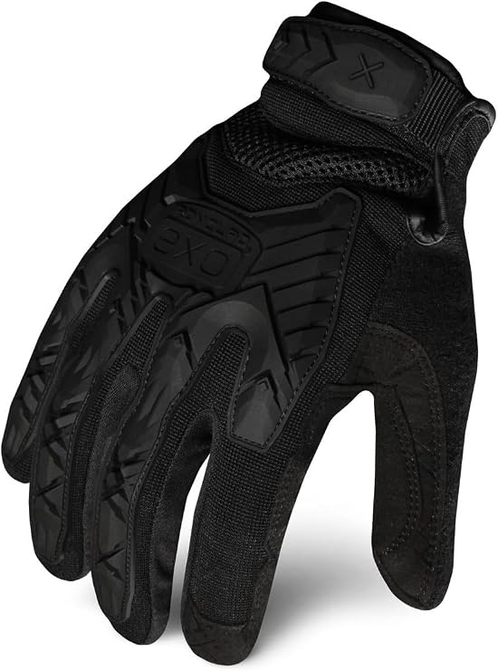 Ironclad EXOT-IBLK-02-S Tactical Operator Impact Glove, Stealth Black, Small