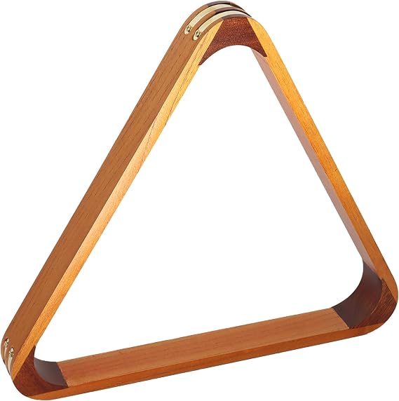 GSE Games & Sports Expert Solid Wood Billiard 8-Ball Triangle / 9-Ball Diamond Pool Ball Racks for 2-1/4" Pool Balls, Pool Table Accessories