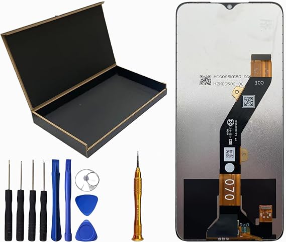 LCD Screen Display Touch Digitizer Frame Assembly Replacement for Logic L66M LCD Screen 6.6 Inches