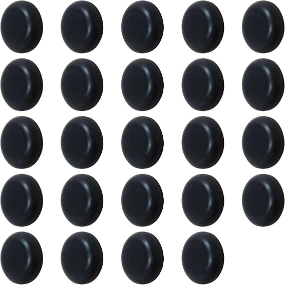 24 PCS Self-Adhesive Appliance Sliders 0.79" for Kitchen Stand Mixer, for Coffee Maker, Easy Move Space Saving Gadgets (Black)