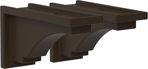 Mayne Fairfield Decorative Corbels, Espresso, 2-Pack