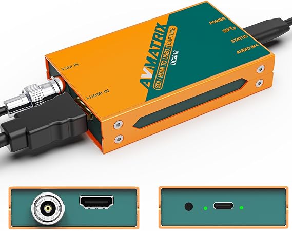 AVMATRIX UC2018 HDMI/SDI to USB3.1 Type-C Video Capture for Livestream