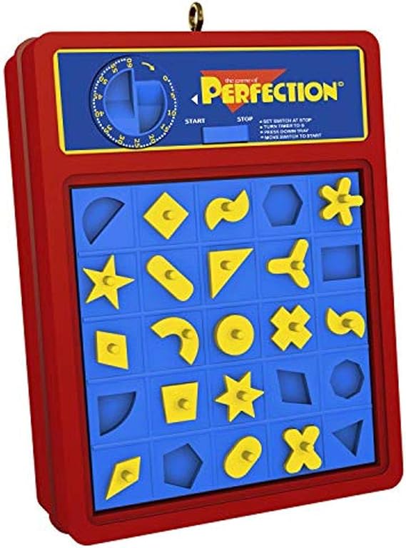 Hallmark Keepsake Christmas Ornament 2020, Hasbro Perfection Game (1999QXI2731)