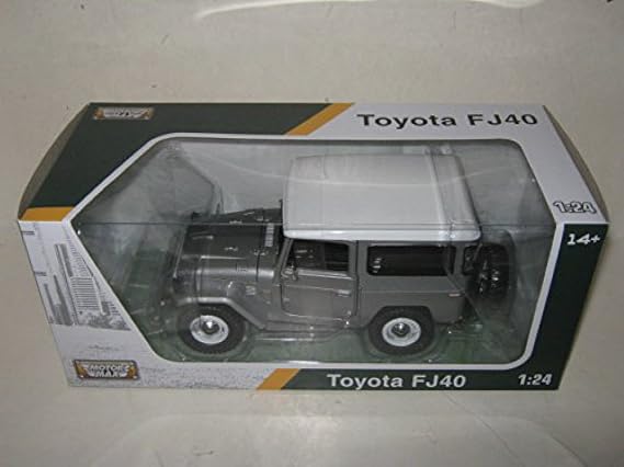 Motormax 79323MBK Toyota FJ40 Matt Black 1/24 Diecast Model Car