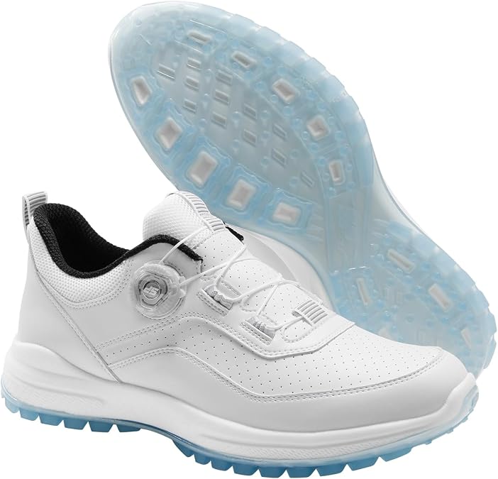 SOUTHPORT Mens Lightweight Waterproof Spikeless Comfort Golf Shoes