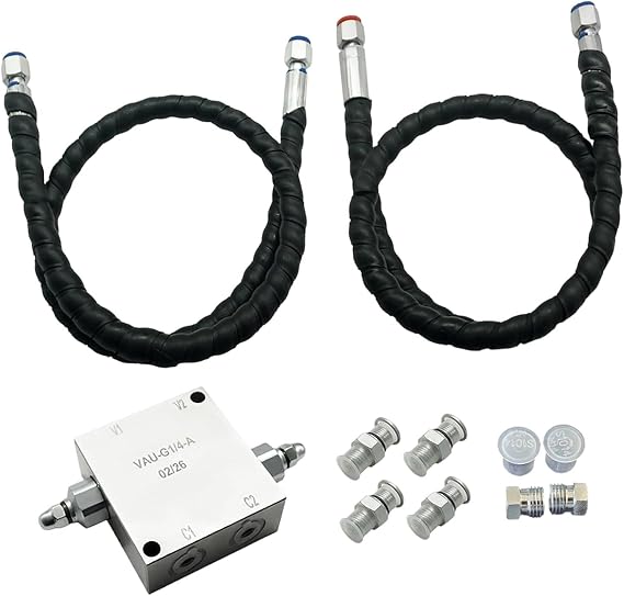 Mini Excavator Cushion Valve Hydraulic System Valve Kit Steel Construction Replacement Part Vehicle Accessories Suitable for Professional Use
