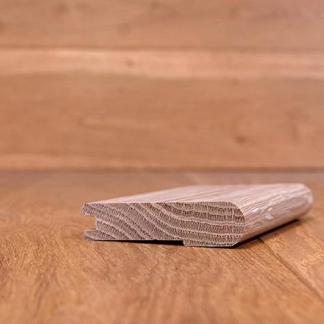 White Oak Stair Round Nosing for 3/4" Flooring Match 8ft Piece, Solid Hardwood