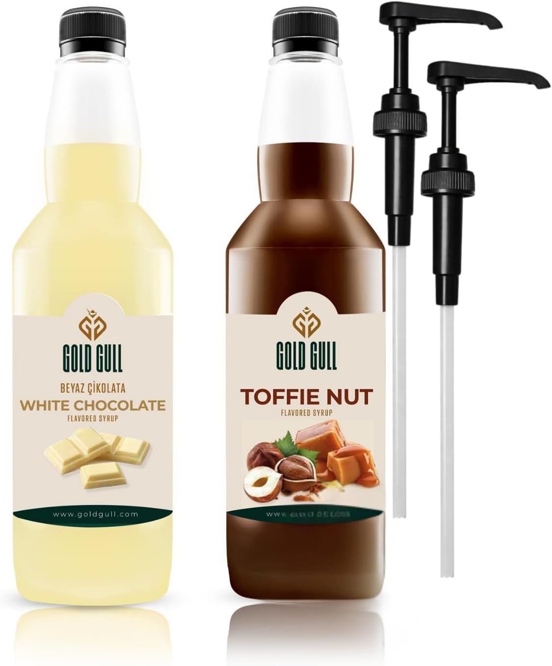 Toffee-Nut & Beyaz Çikolata Aromalı Kahve & Meyve Şurubu 2 x 700 ml.