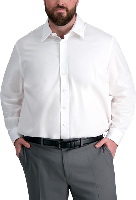 Haggar Men's Dress Shirts Haggar Premium Comfort Big&Tall Men's Button Down Dress Shirt