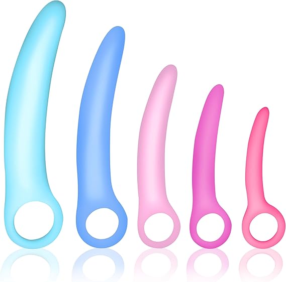 Passion Silicone Kegel Exerciser Set 5-Piece Kegel Training Kit for Pelvic Floor Strengthening, Pain Relief & Flexibility Body-Safe Silicone with Easy-Grab Rings, Graduated Sizes