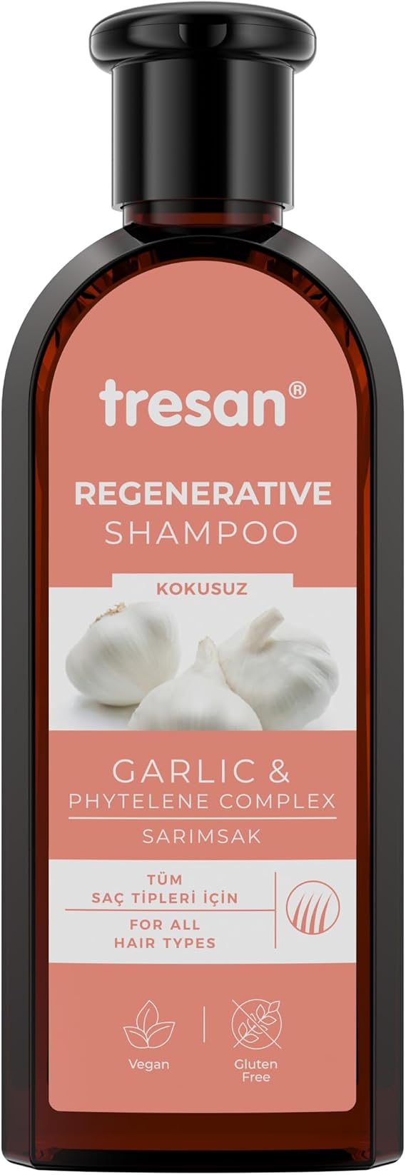 Tresan Sarımsak Özlü Onarıcı Her Saç Tipi için Bakım Şampuanı 300 ml