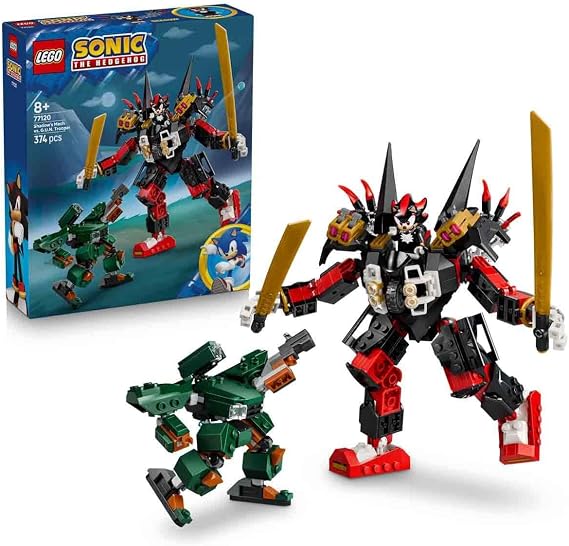 LEGO Sonic the Hedgehog Shadow’un Robotu G.U.N. Askerine Karşı 77120-8 Yaş ve Üzeri Çocuklar için Yaratıcı Oyuncak Yapım Seti (374 Parça)