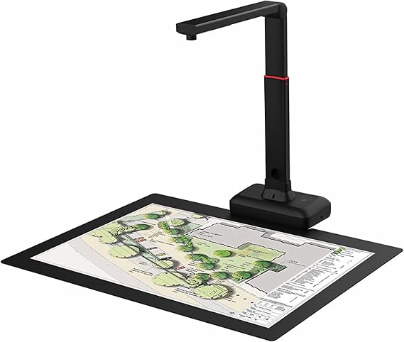 Document Scanner, 23MP A2 Large Format Camera Scanner, Capture Size A2/Support OCR Multi-Language/Auto-Flatten, for Windows 7/8/8.1/10/systems