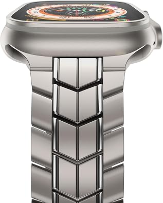 NewWays Grade 2 Titanium Band Compatible with Apple Watch Band