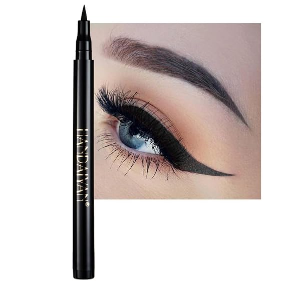 eyeliner pencil waterproof ink liner liquid pigmented smudge proof eye liner pen Black
