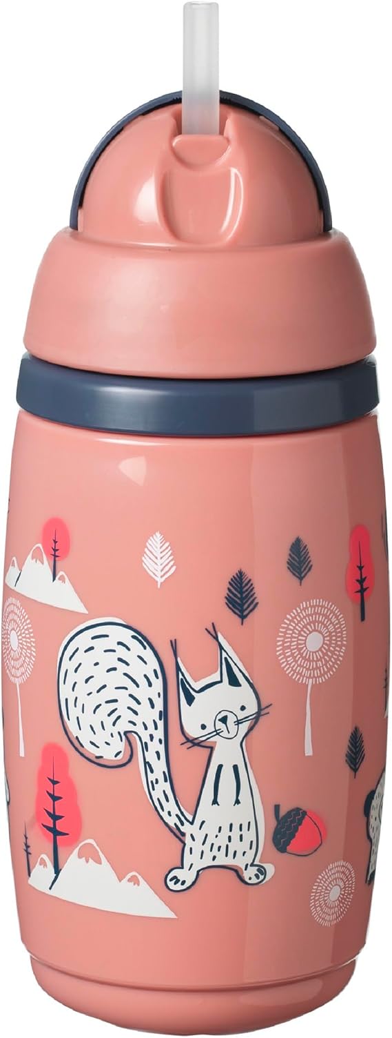Tommee Tippee Thermal Insulated Straw Cup 266 ml - Pink