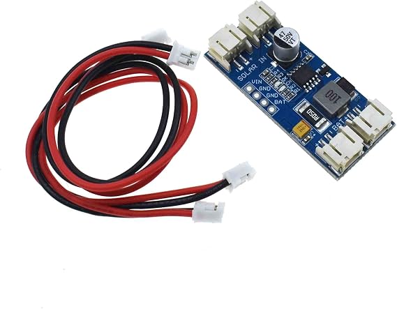 CN3791 Solar Controller Board MPPT 1 Cell 6/9/12V Solar Panel Regulator Control Module JST PH2.0 Auto with Cables (6V)