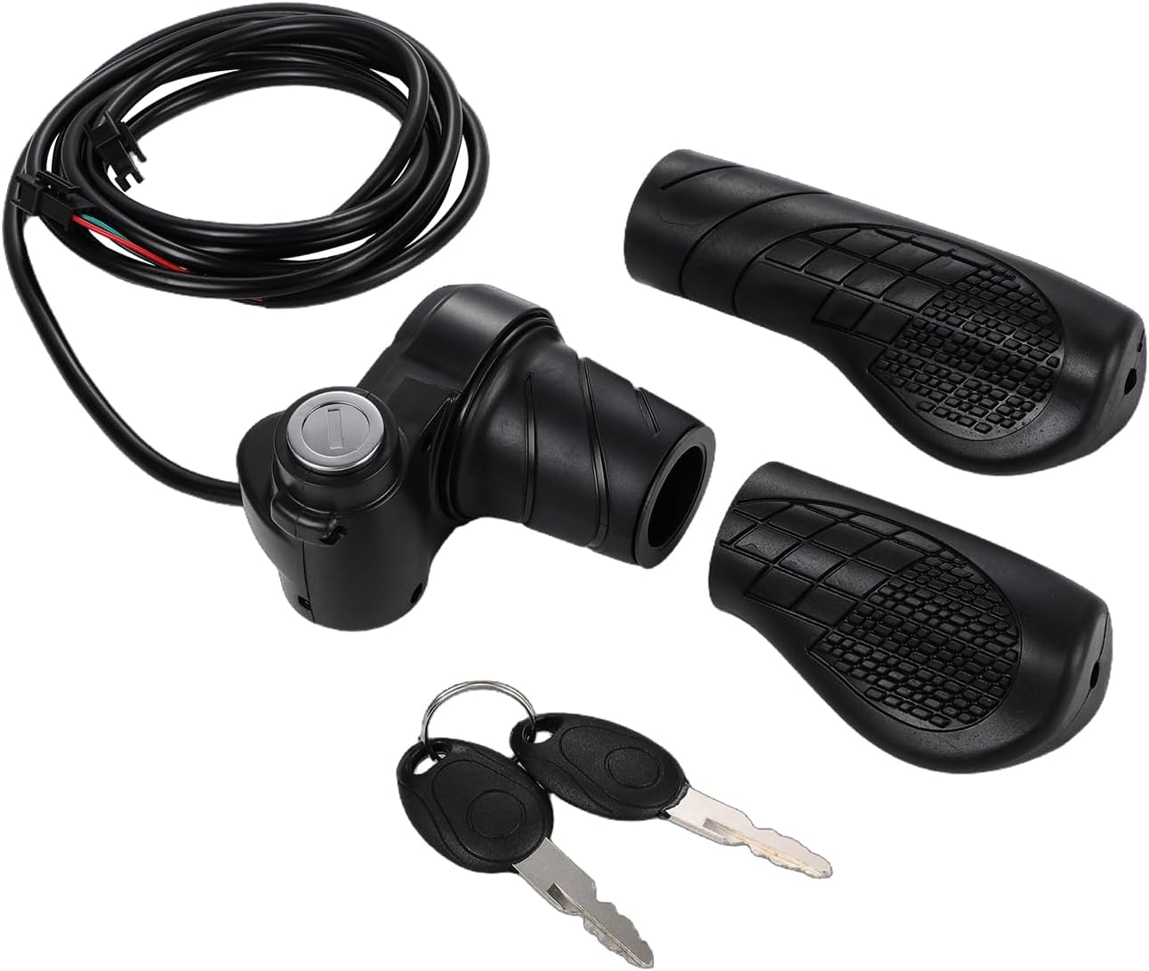 電動バイク フルツイストスロットル レスポンシブスロットル Ridstar Q20/Pro E-Bike 電動スロットル Ridstar Q20アクセサリー用 ABS+PVC 優れた質感と高い引張強度 2つのキー付き