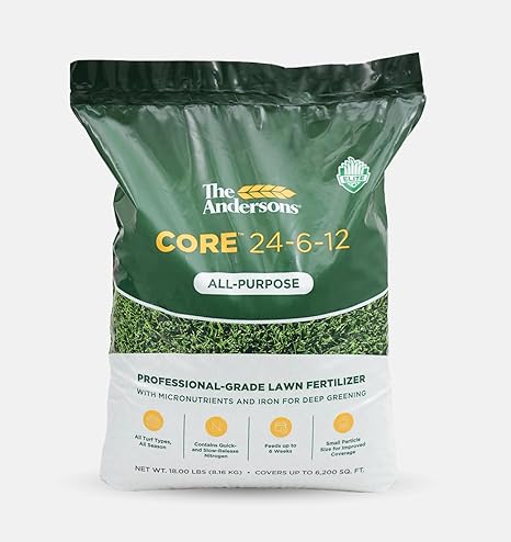 The Andersons Core 24-6-12 Professional-Grade All-Purpose Lawn Fertilizer - 18 lbs. Covers up to 6,200 sq. ft.