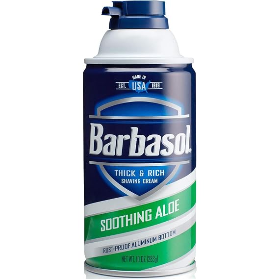 Barbasol Soothing Aloe Thick & Rich Shaving Cream 10 Oz (2 Pack)