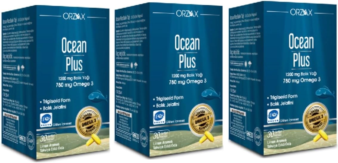 Orzax Ocean Plus Omega 3 1200 Mg 30 Capsules X3 Pieces 109338-1-1