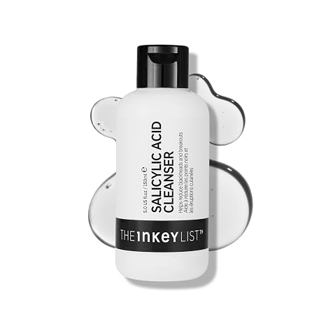 The INKEY List Salicylic Acid Cleanser - Daily Exfoliating Cleanser with 2% Salicylic Acid & Zinc PCA, Unclogs Pores, Anti Acne, Reduces Blackheads & Excess Oil for Clearer Skin