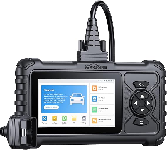 HD S700 Full System Heavy Duty Truck Scanner 8 Services, D-P-F Regen, Injector Coding, Diesel Diagnostic Scan Tool for Cummins, Freightliner, Paccar, International, Mack, Hino, Isuzu and etc