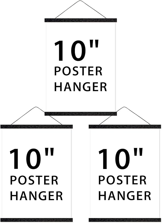 HONKKI 2 Pack 10 Inch Poster Hanger and 1 Pack 10 Inch Poster Hanger