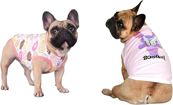 iChoue Donut Tank and Dog Easter Shirt - L