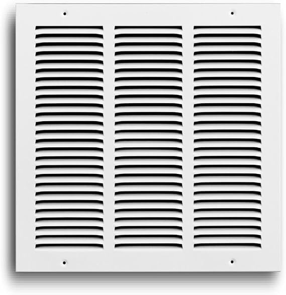 Truaire 170 12X12 Return Air Grille 12-Inch x 12-Inch Sidewall or Ceiling Return Air Grille, White