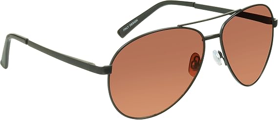 proSPORT Blue Light Blocking Sunglasses HD Copper Amber Metal Aviator Reduce Eye Strain Better Sleep
